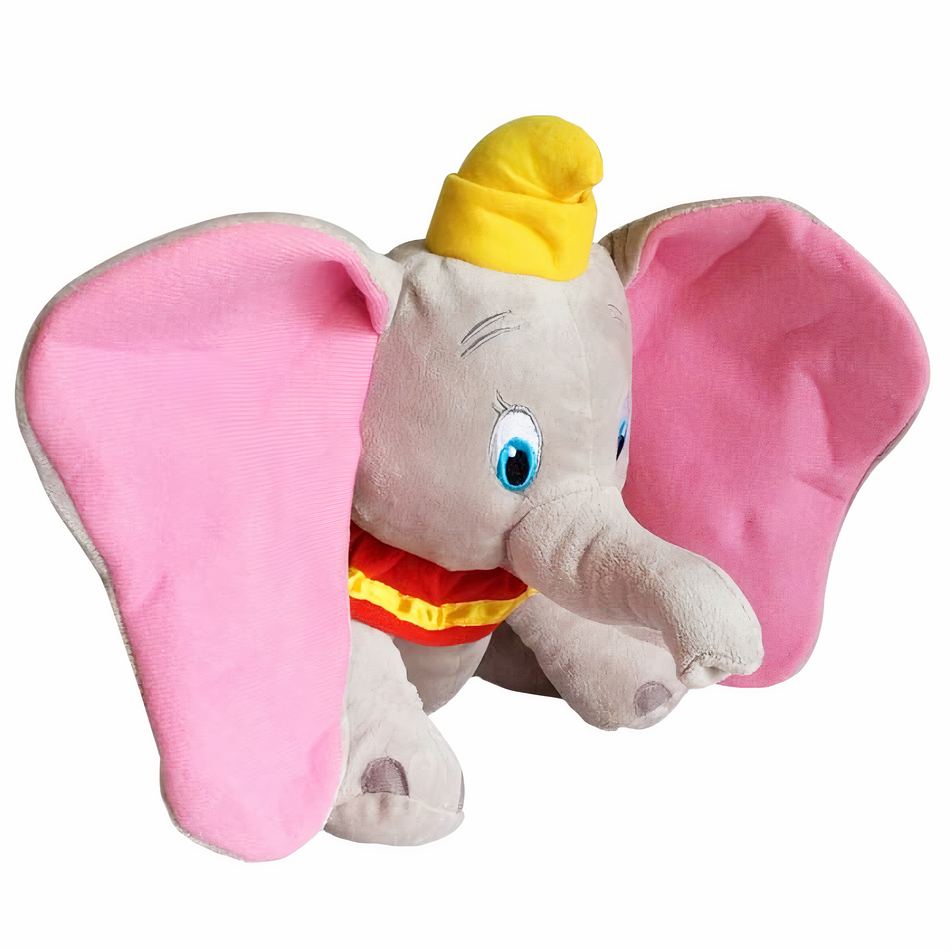 Peluche Dumbo - Éléphant Gris Enfant Câlin