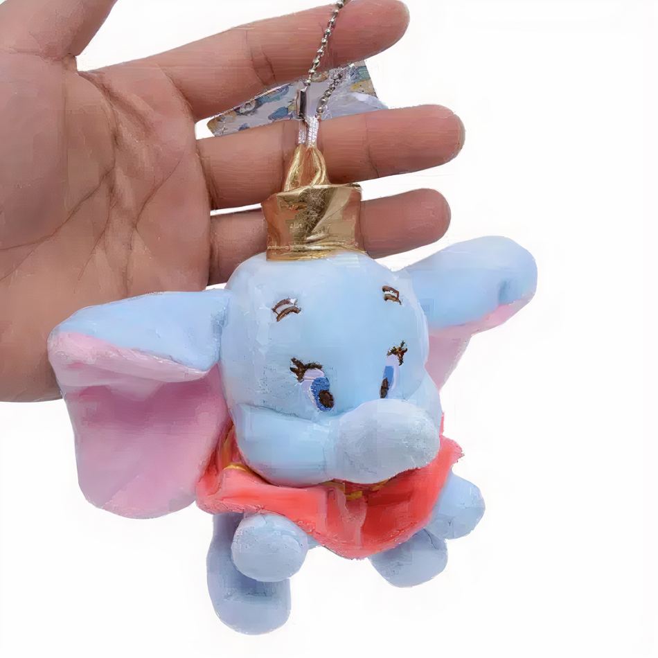 Peluche Dumbo porte-clés, doux et coloré pour enfant