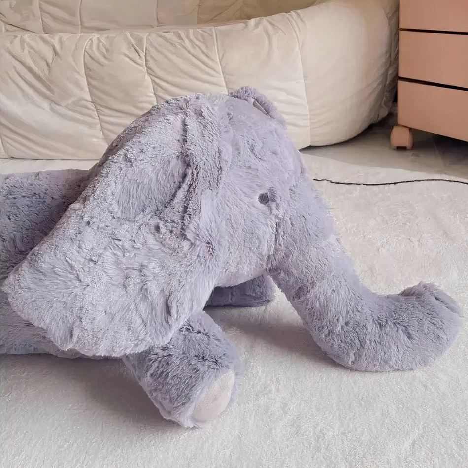 Peluche éléphant géant doux - Déco chambre enfant