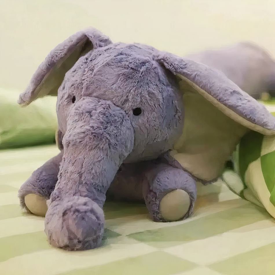 Peluche éléphant géant doux - Déco chambre enfant