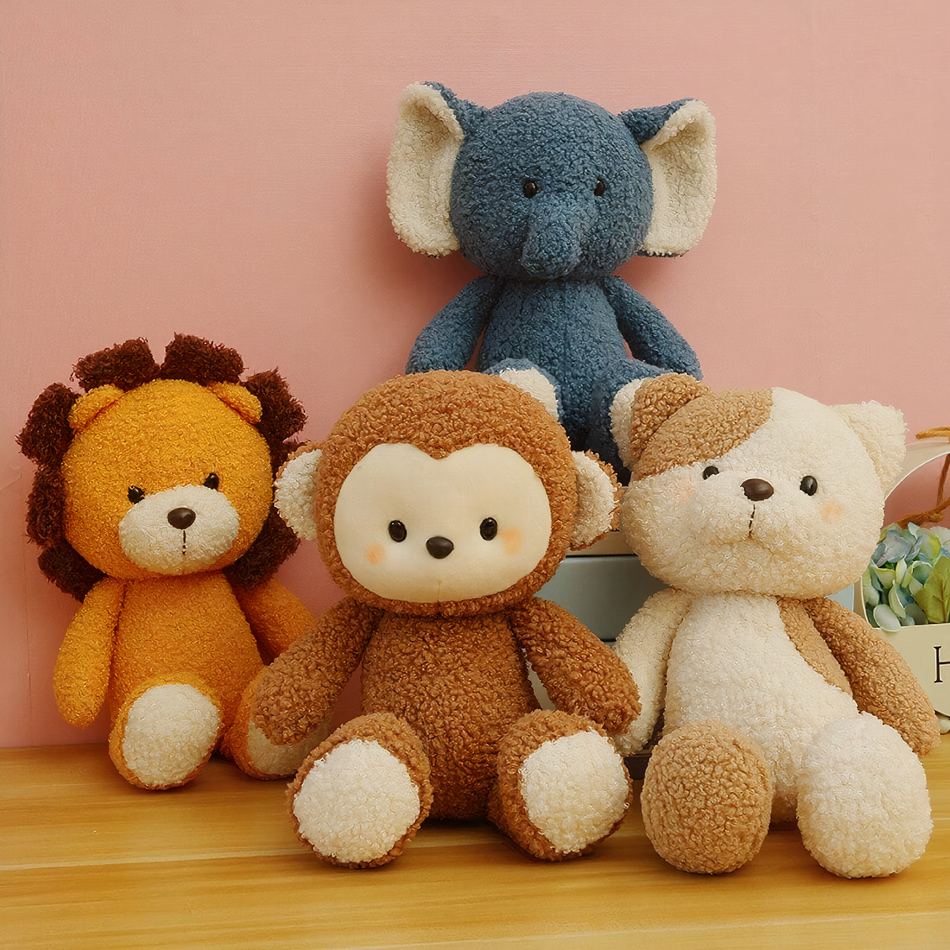 Peluche éléphant gris doux pour une chambre cosy