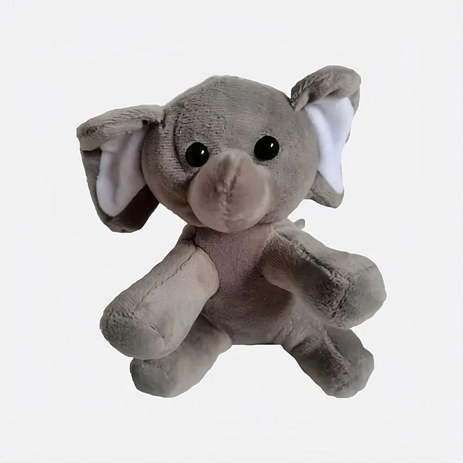 Peluche d'Éléphant Gris Doux pour Enfant - Câlin Jungle