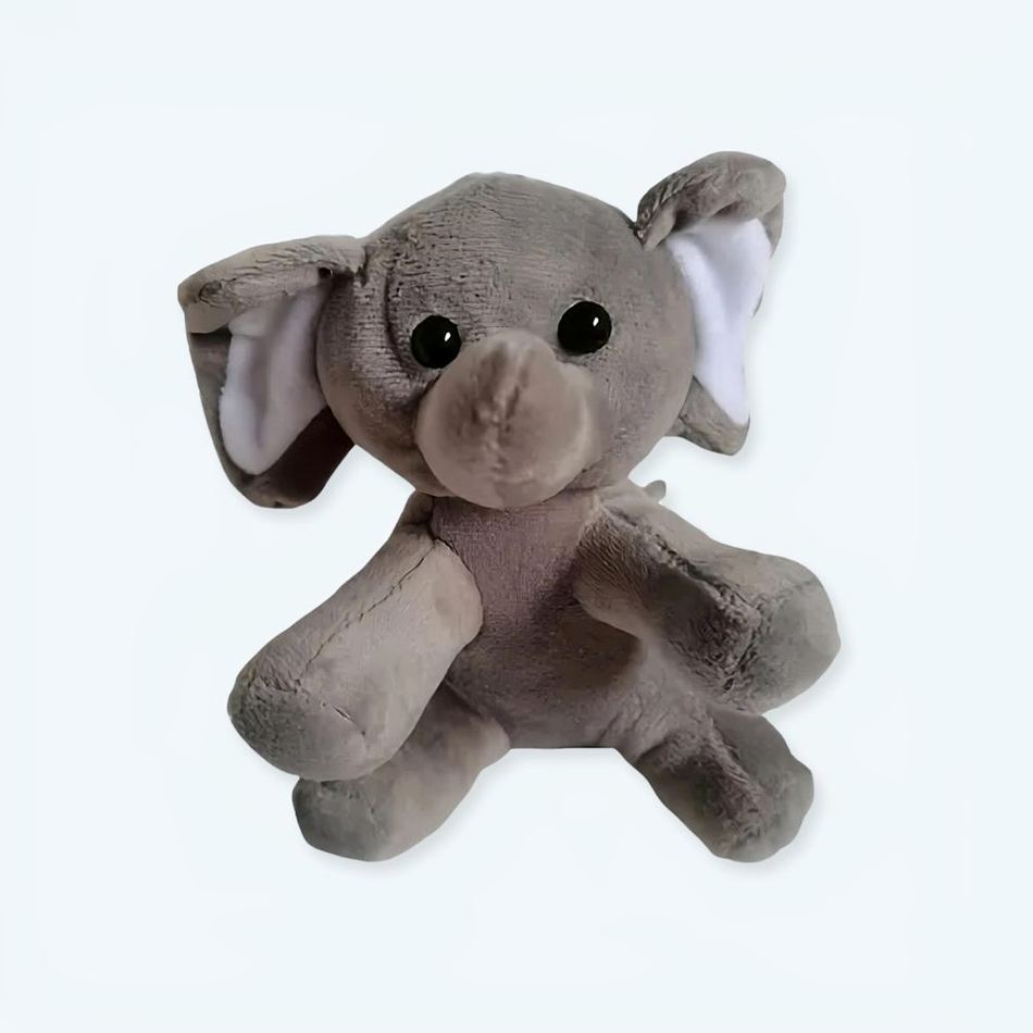 Peluche d'Éléphant Gris Doux pour Enfant - Câlin Jungle