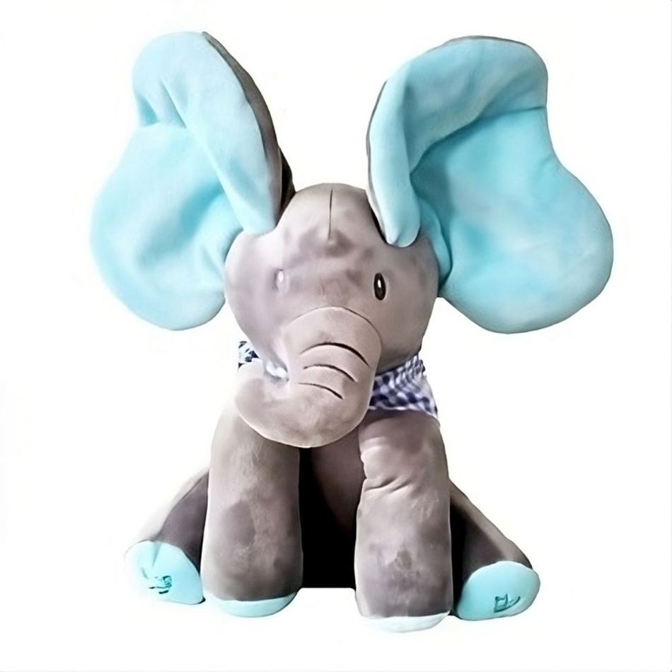 Peluche éléphant interactif doux pour éveiller l'enfant