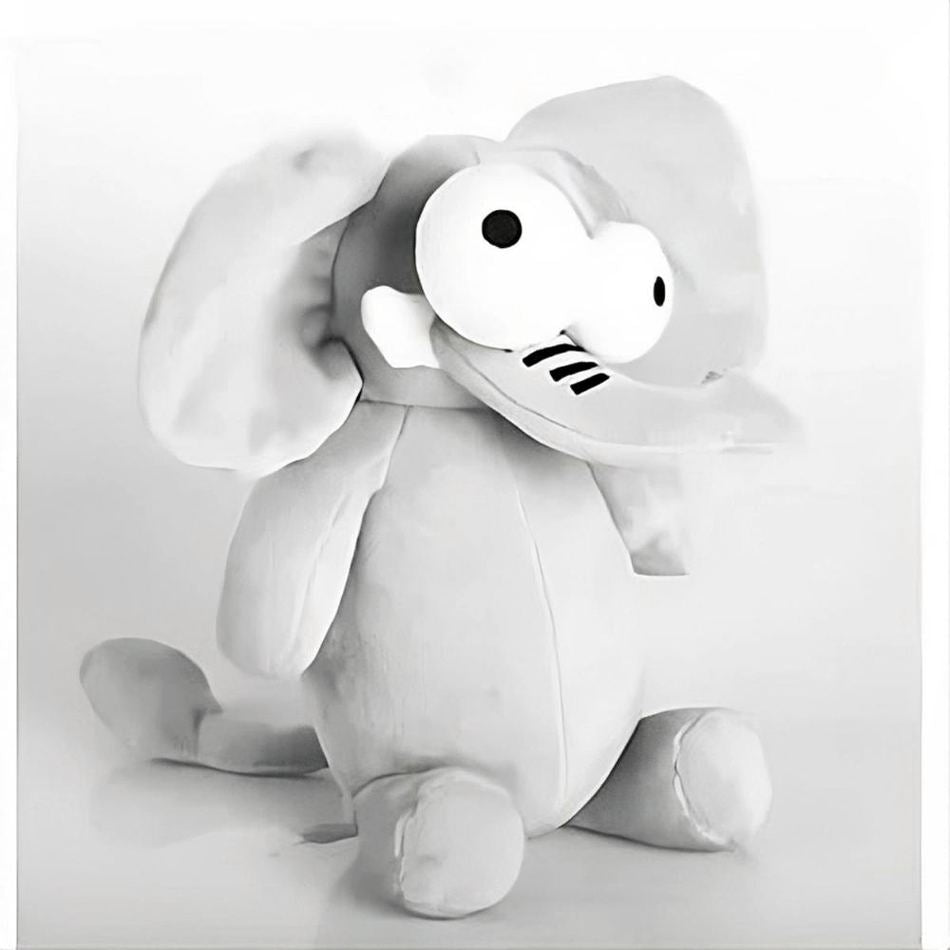 Peluche éléphant rigolo pour enfant - Décoration douce pour la chambre