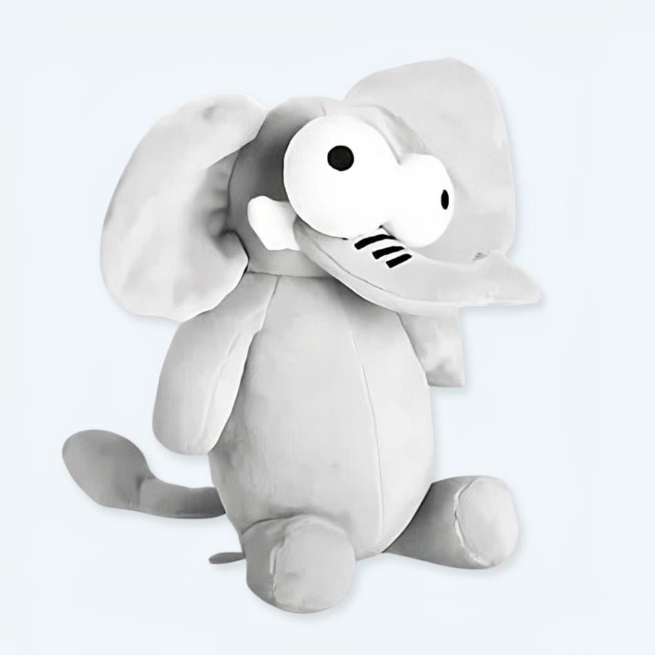 Peluche éléphant rigolo pour enfant - Décoration douce pour la chambre