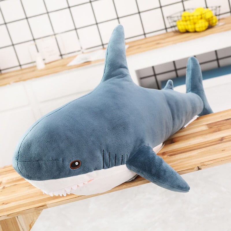 Peluche géante requin coloré - Dents Éclatantes