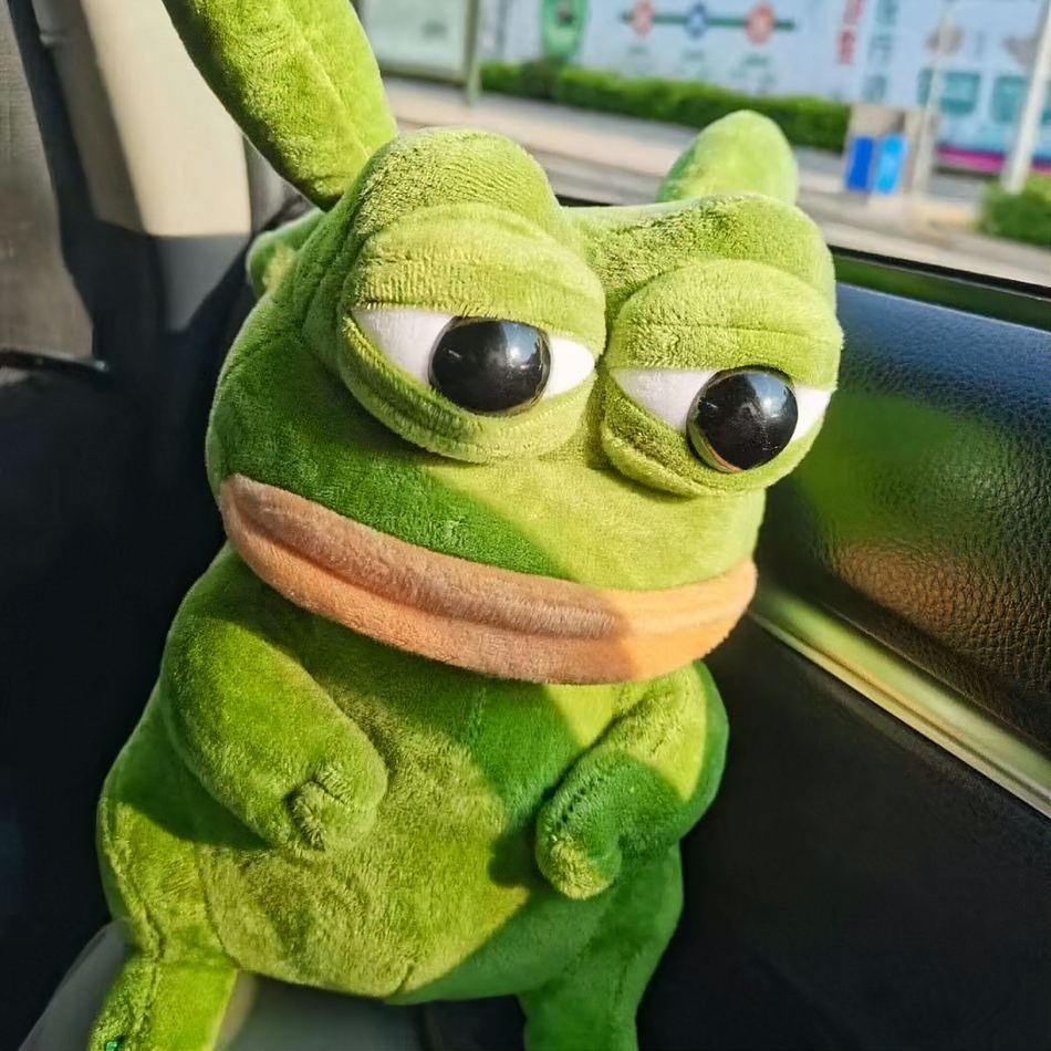 Peluche verte Pikachu - Grenouille douce pour enfant