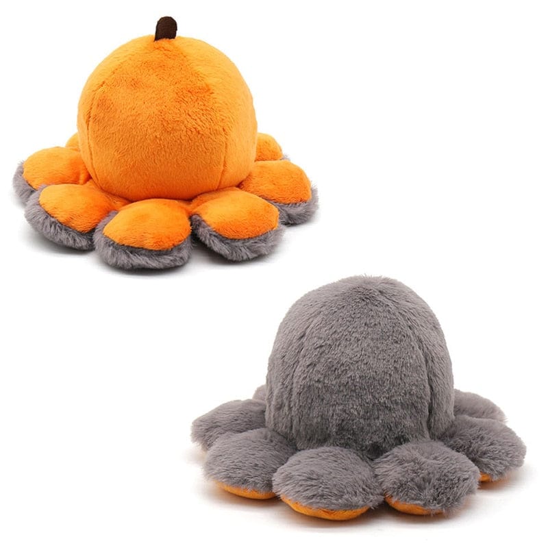 Peluche Halloween réversible - Araignée & Citrouille
