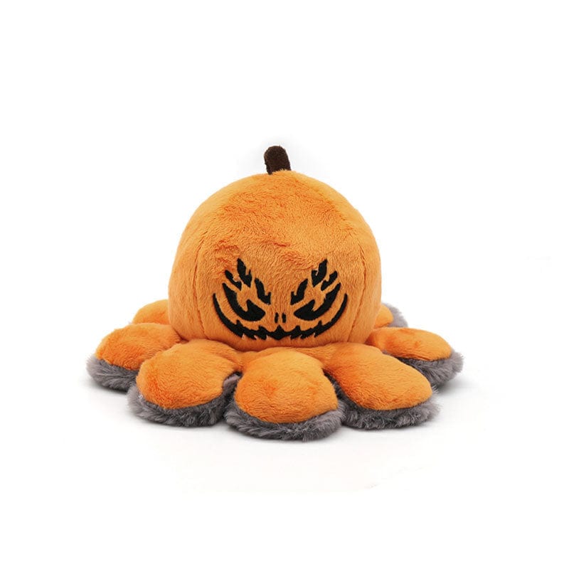 Peluche Halloween réversible - Araignée & Citrouille