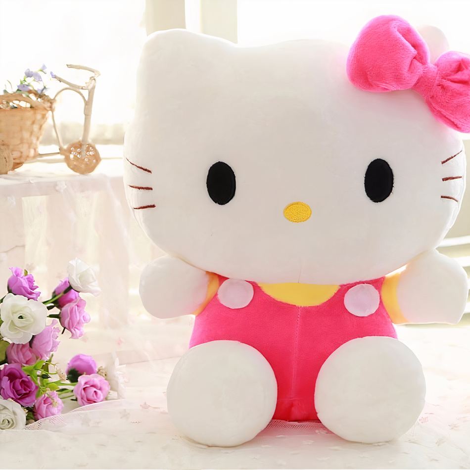 Peluche Hello Kitty rose douce pour enfant - Univers kawaii