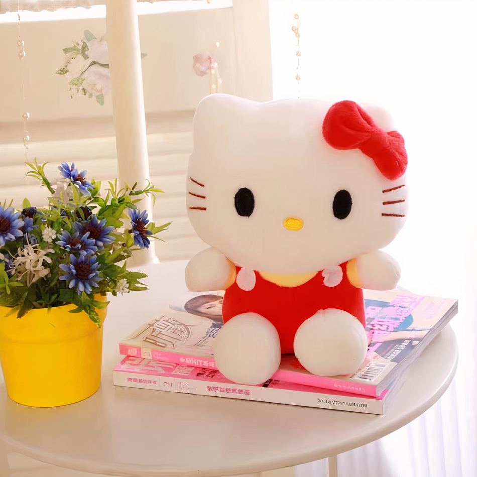 Peluche Hello Kitty rouge collection pour enfant
