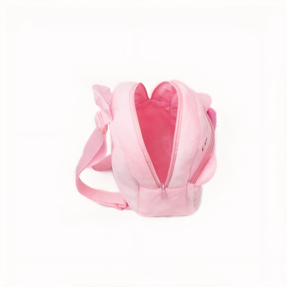 Sac à dos Hello Kitty en peluche rose doux pour enfant