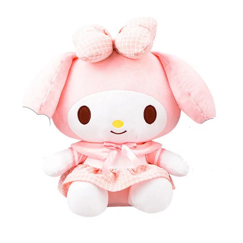 Peluche Hello Kitty - Uniforme Rose Bleu Kawaii - Pour Enfant Câlin