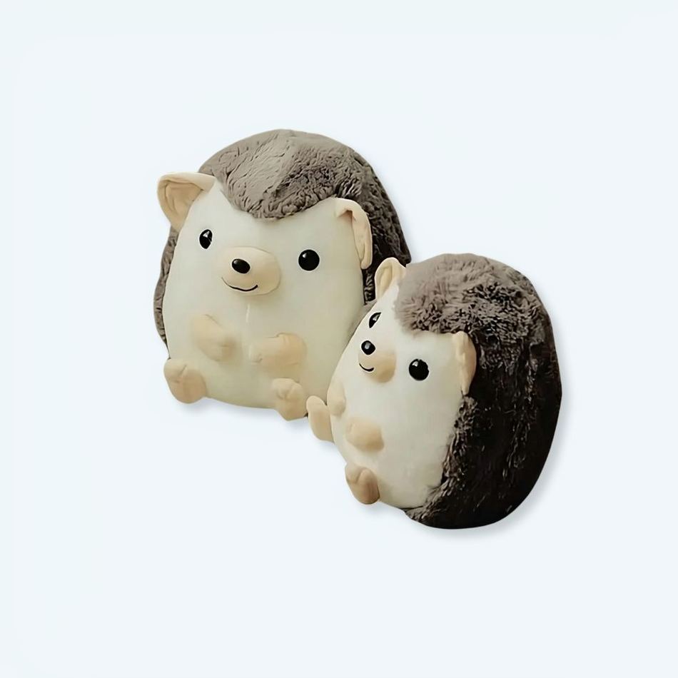 Peluche hérisson marron doux: Le compagnon cocooning parfait.