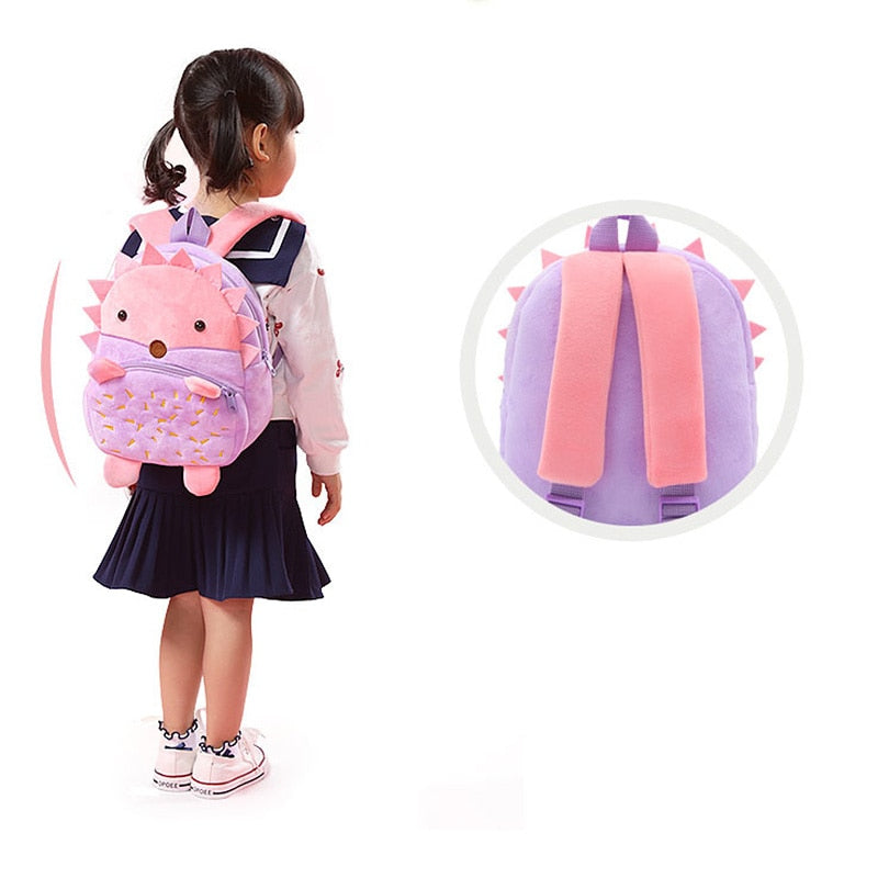 Hérisson Sac à Dos Peluche Doux pour Enfant