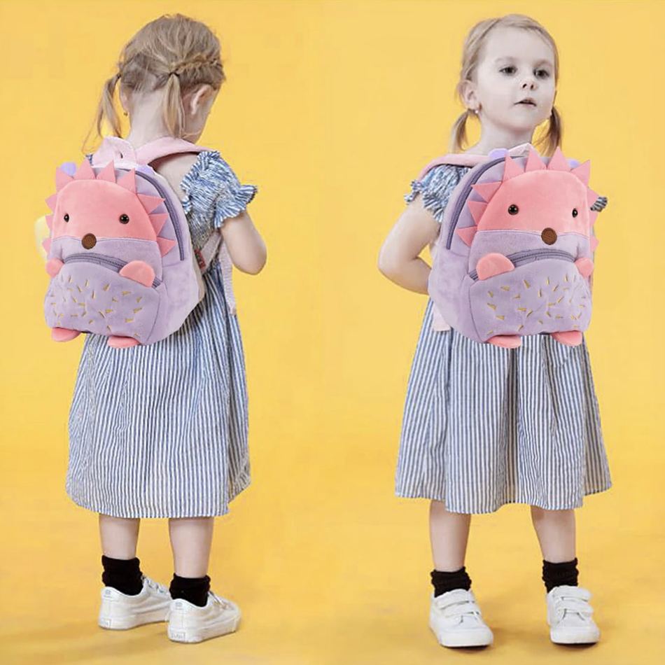 Hérisson Sac à Dos Peluche Doux pour Enfant