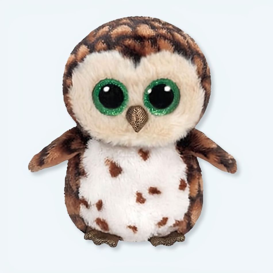 Peluche Hibou Marron TY Colorée et Douce