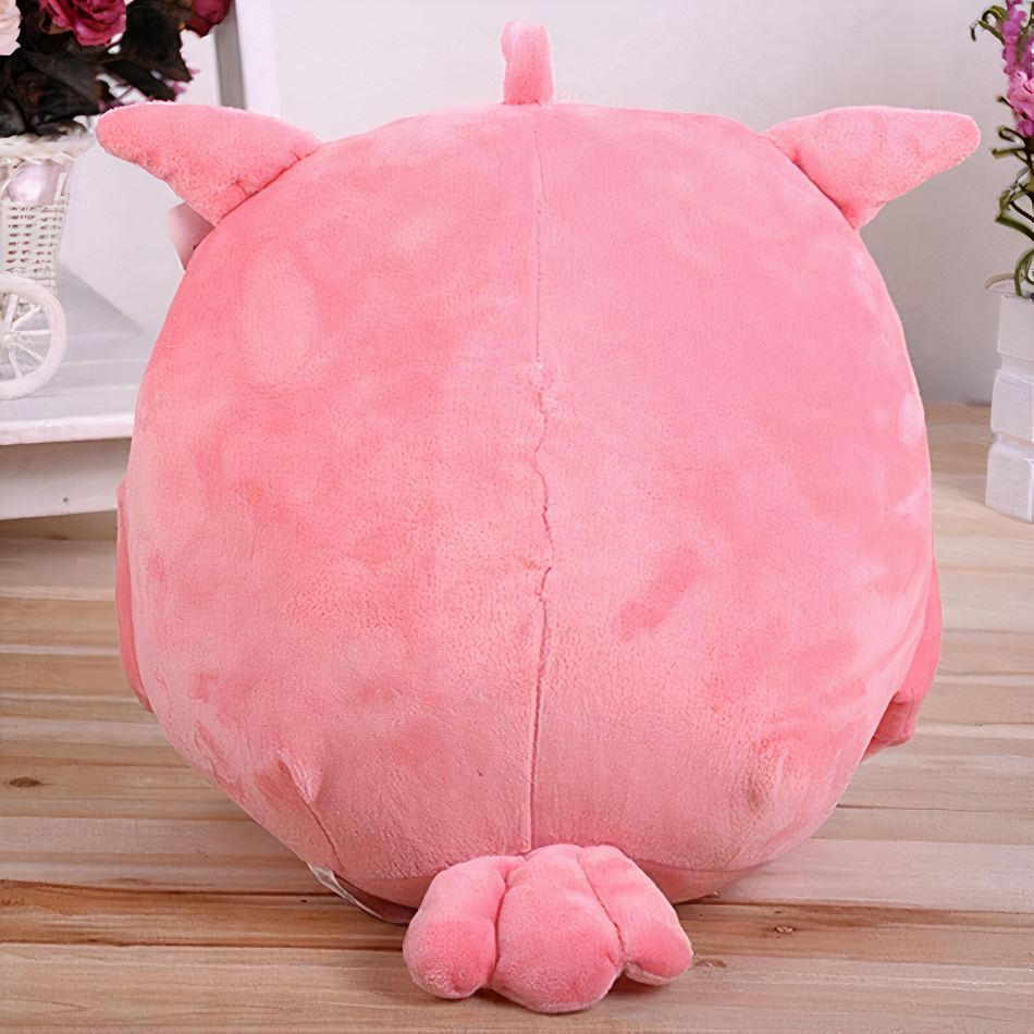 Peluche hibou rose adorable pour chambre d'enfant