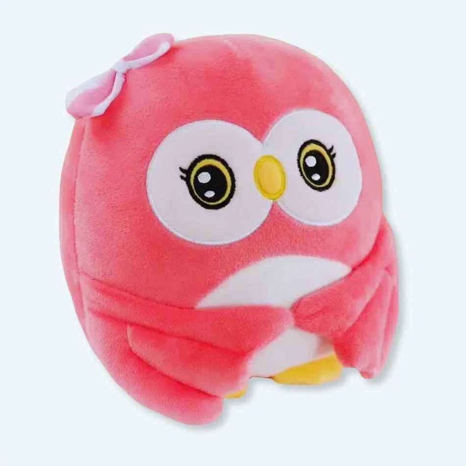 Peluche Hibou Rose Doux pour Enfant - Décoration de Chambre