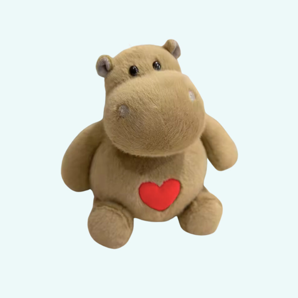Peluche hippopotame douceur câline pour enfant tendre