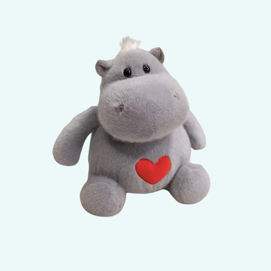 Peluche hippopotame douceur câline pour enfant tendre