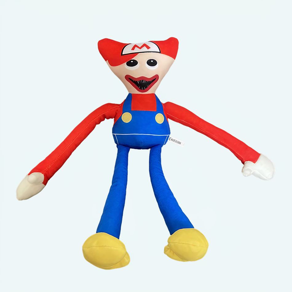 Peluche Huggy Wuggy Mario - l'effrayante douceur pour enfant