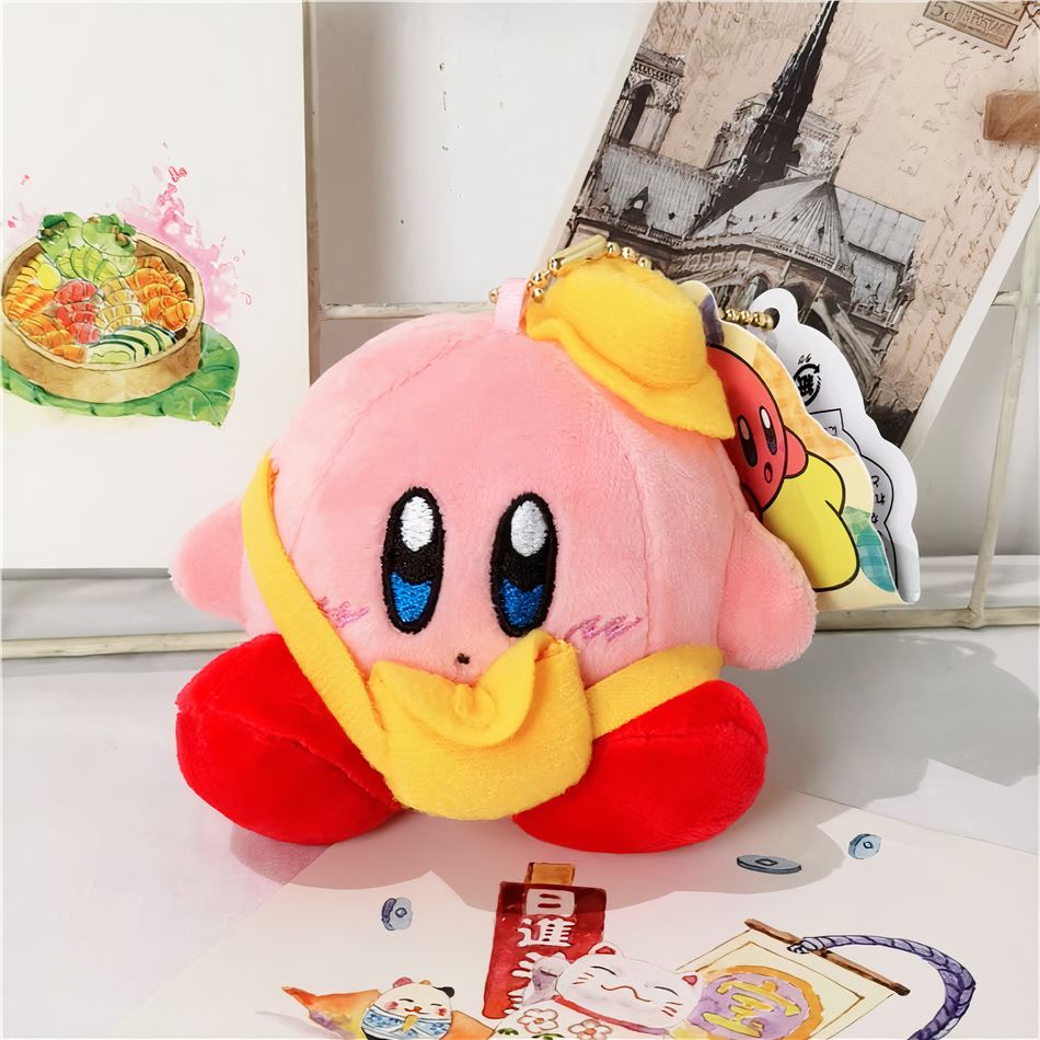 Peluche Kirby Casquette Jaune Gaming Ultra Mignon et Doux