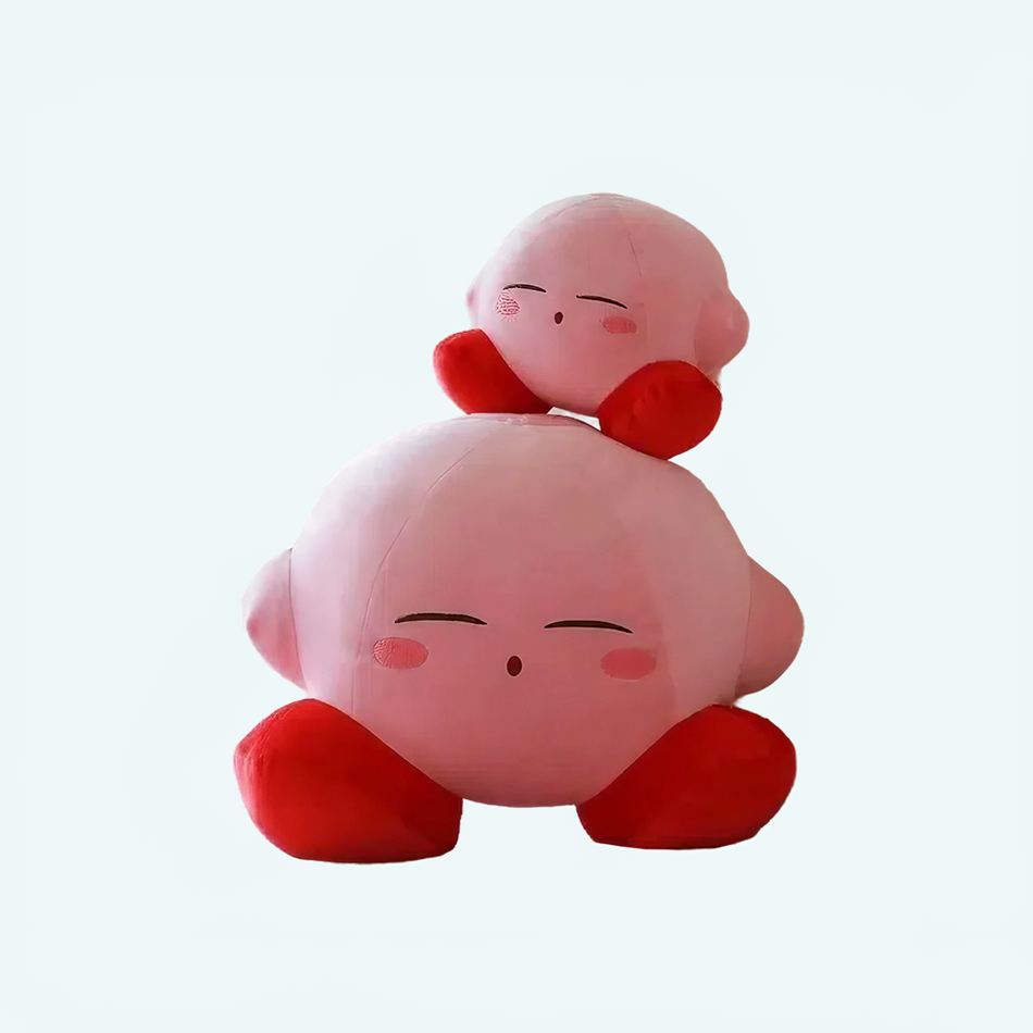 Peluche Kirby rose endormi et doux, câlin et