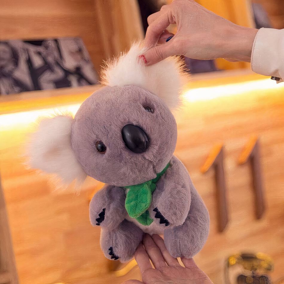 Peluche Koala Gris Blanc - Douce & Câline - Jouet Enfant