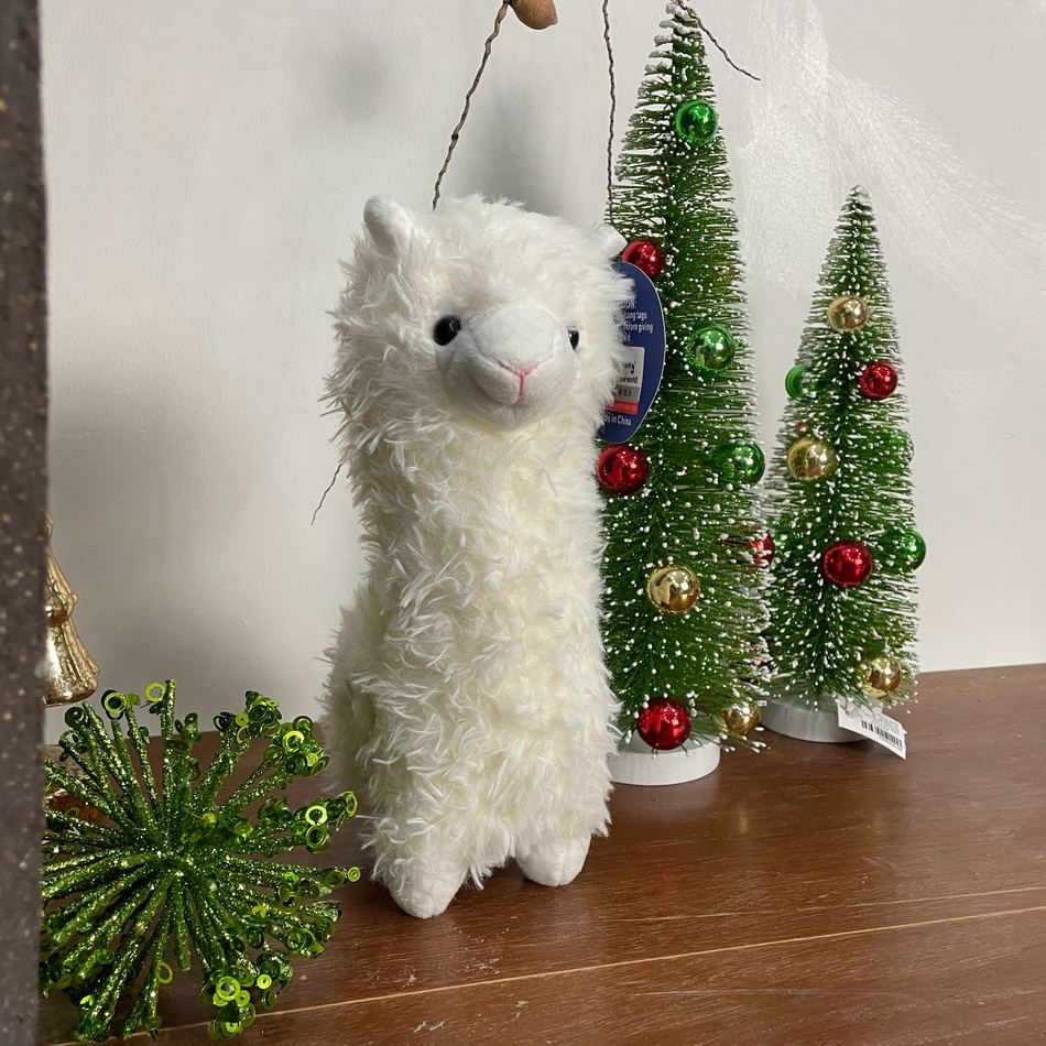 Peluche Lama Alpaga Blanc - Idéale pour une Chambre d'Enfant