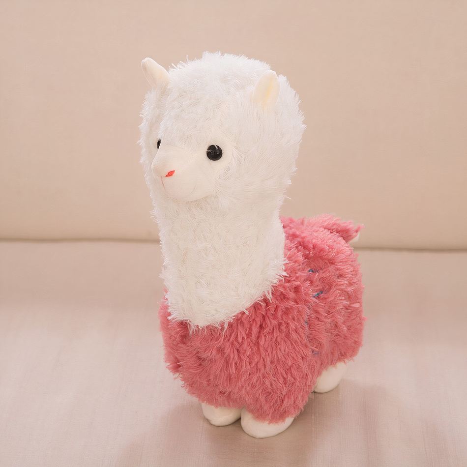Peluche Lama Alpaga Violet Doux et Câlin pour Enfant