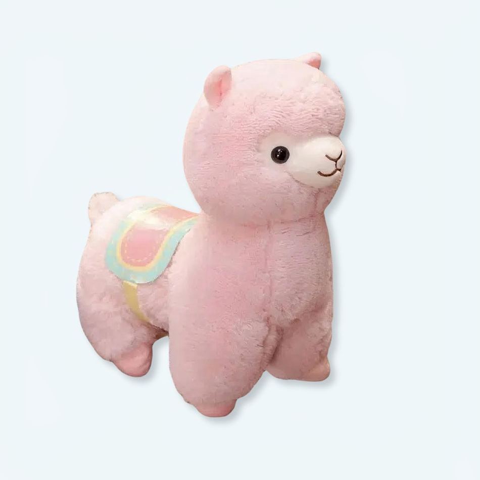 Peluche Lama Rose Douce - Déco Chambre Enfant Câlin