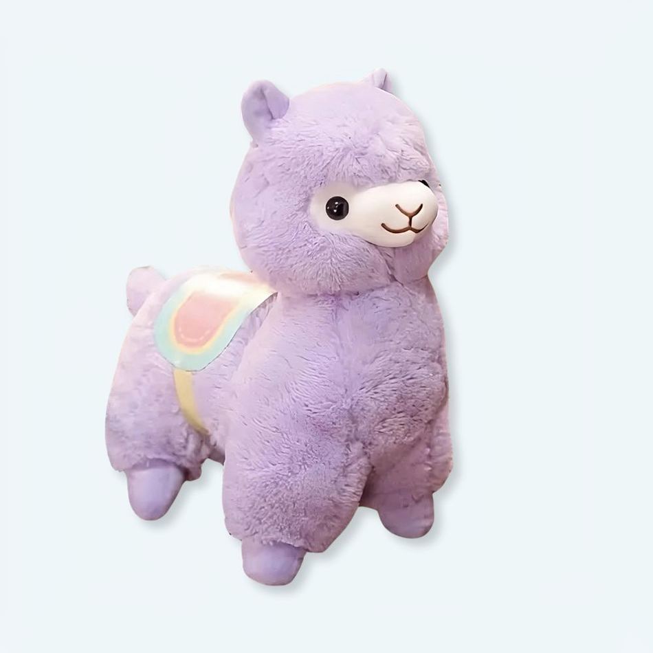 Peluche lama violet câlin enfant - Univers Magique