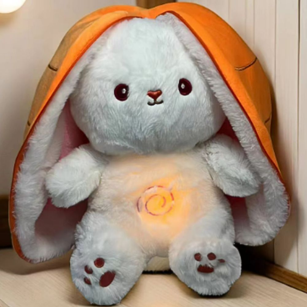 Peluche Lapin Carotte : Mélodie Douce pour un Sommeil Apaisant