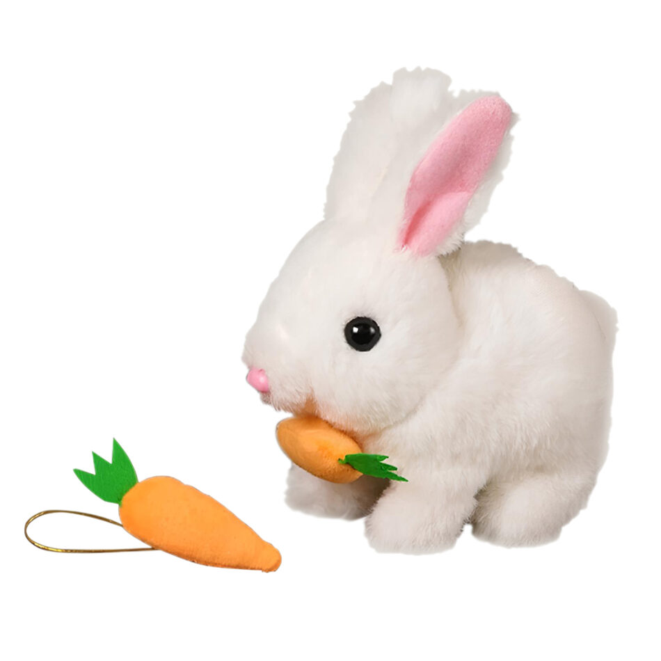 Peluche lapin Pâques électrique tendre lumineux enfant