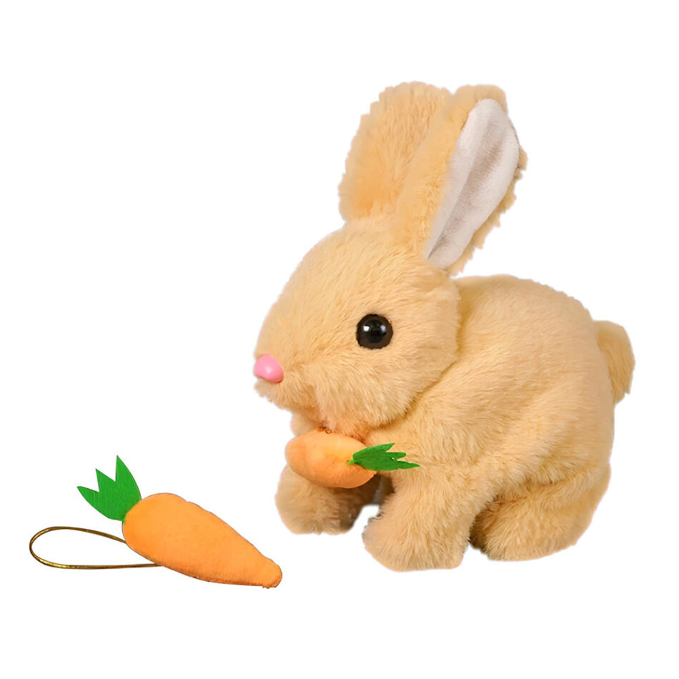 Peluche lapin Pâques électrique tendre lumineux enfant