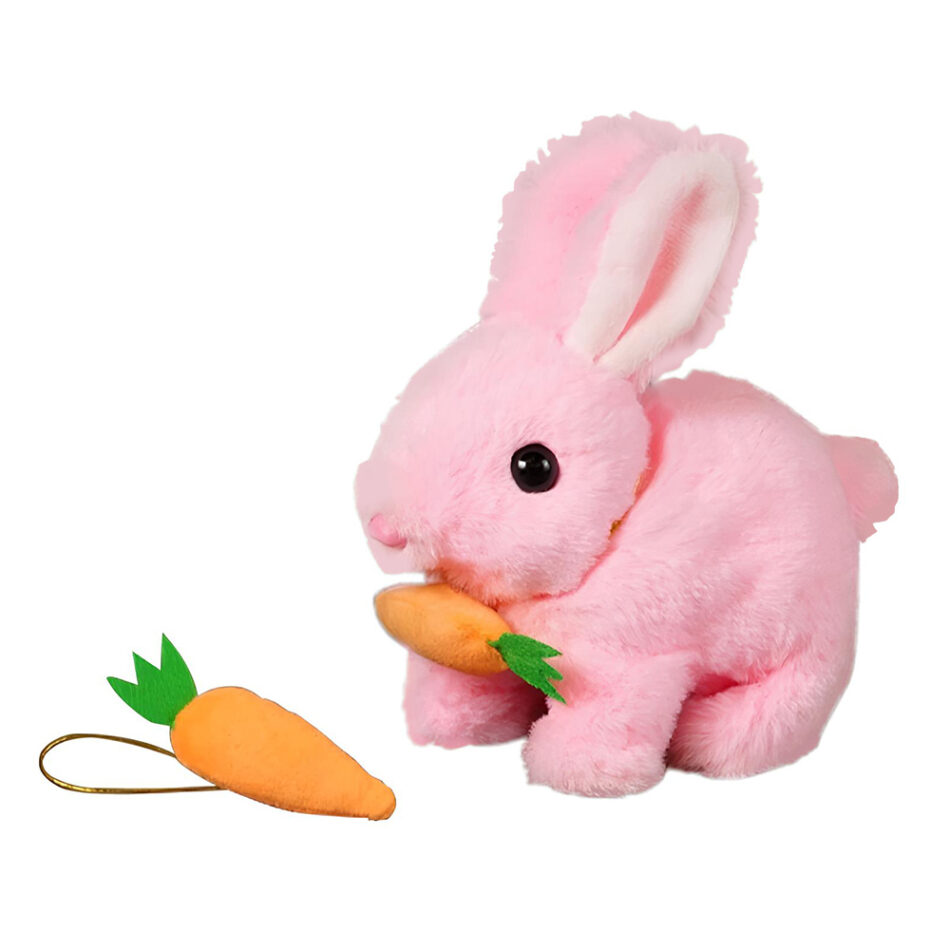 Peluche lapin Pâques électrique tendre lumineux enfant