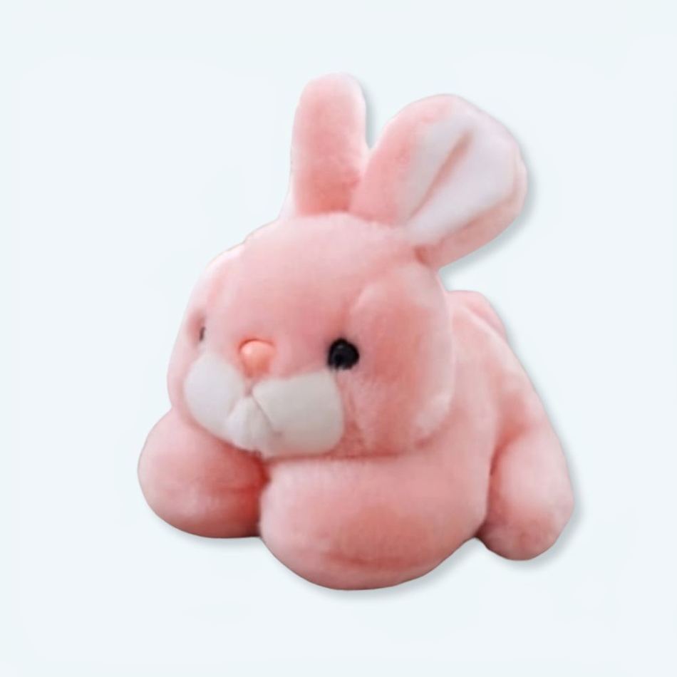 Peluche Lapin Rose Câlin pour Enfant au Doux Pelage Chaleureux