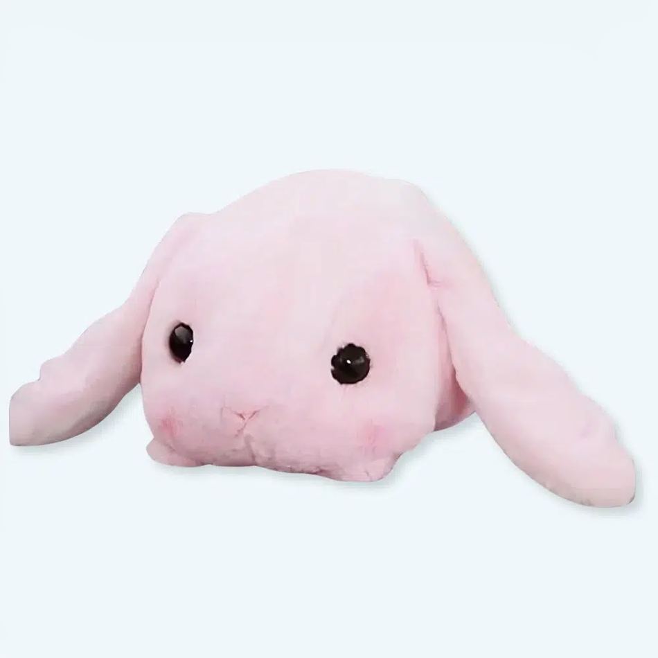 Peluche lapin rose - Doux compagnon pour enfant - Idéal pour la chambre