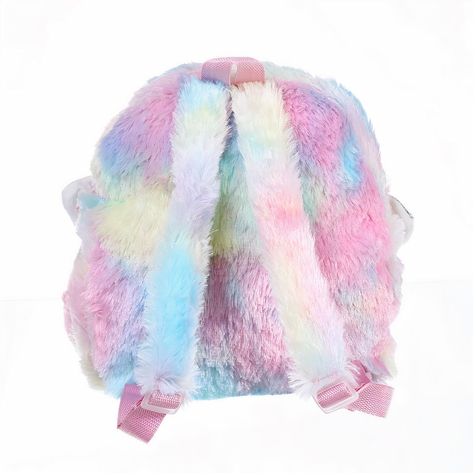 Peluche Licorne Argentée Sac à Dos Magique pour Enfant