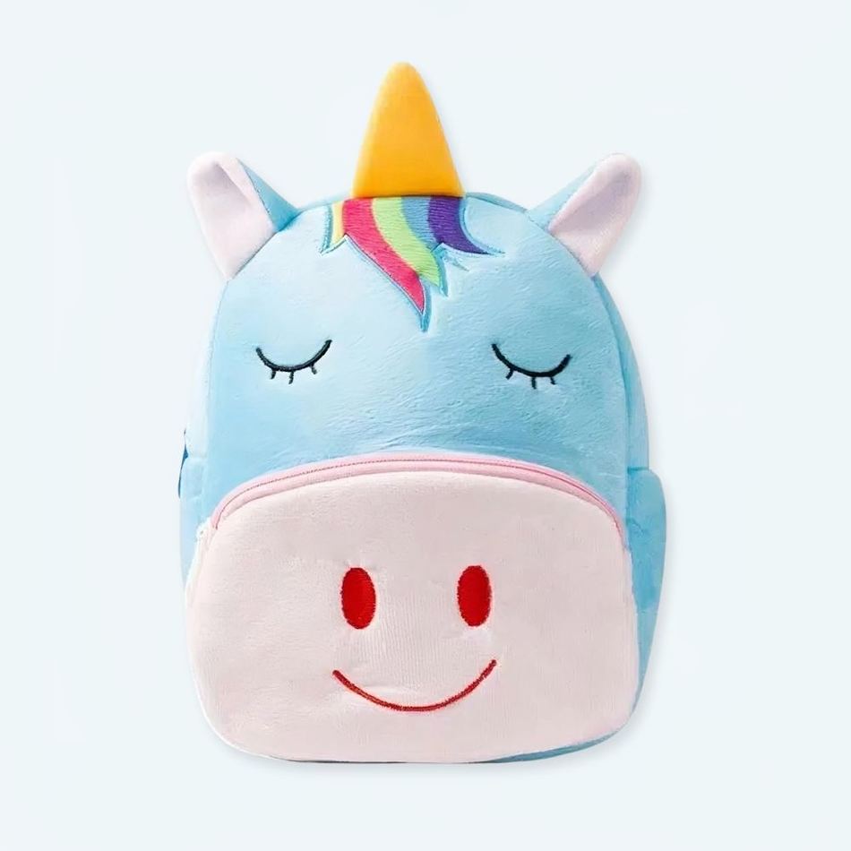 Peluche licorne bleue magique pour enfant doux et câlin