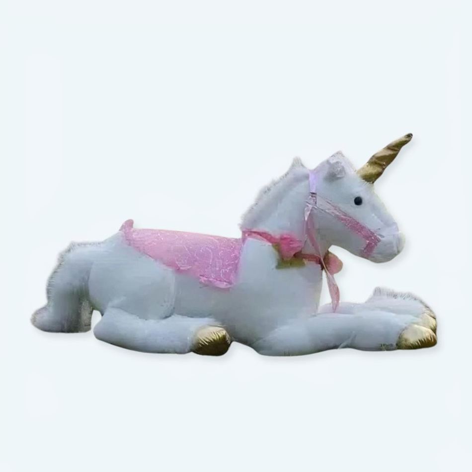 Peluche Licorne Cheval Blanc Doux Câlin Enfant Rêve