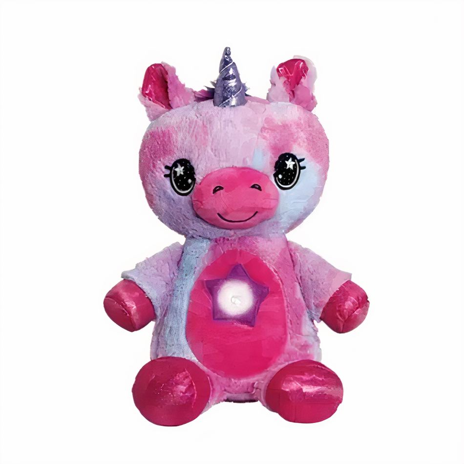 Peluche licorne rose douce pour chambre d'enfant magique