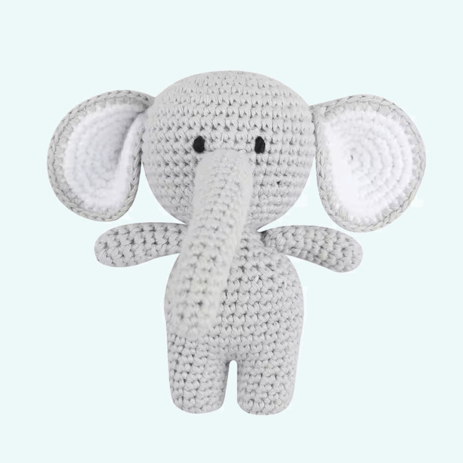 Peluche lion crochet doux Safari Tropicale