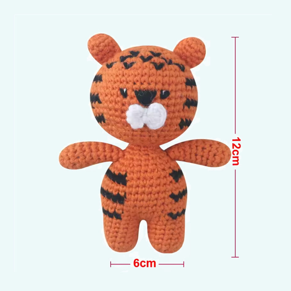 Peluche lion crochet doux Safari Tropicale