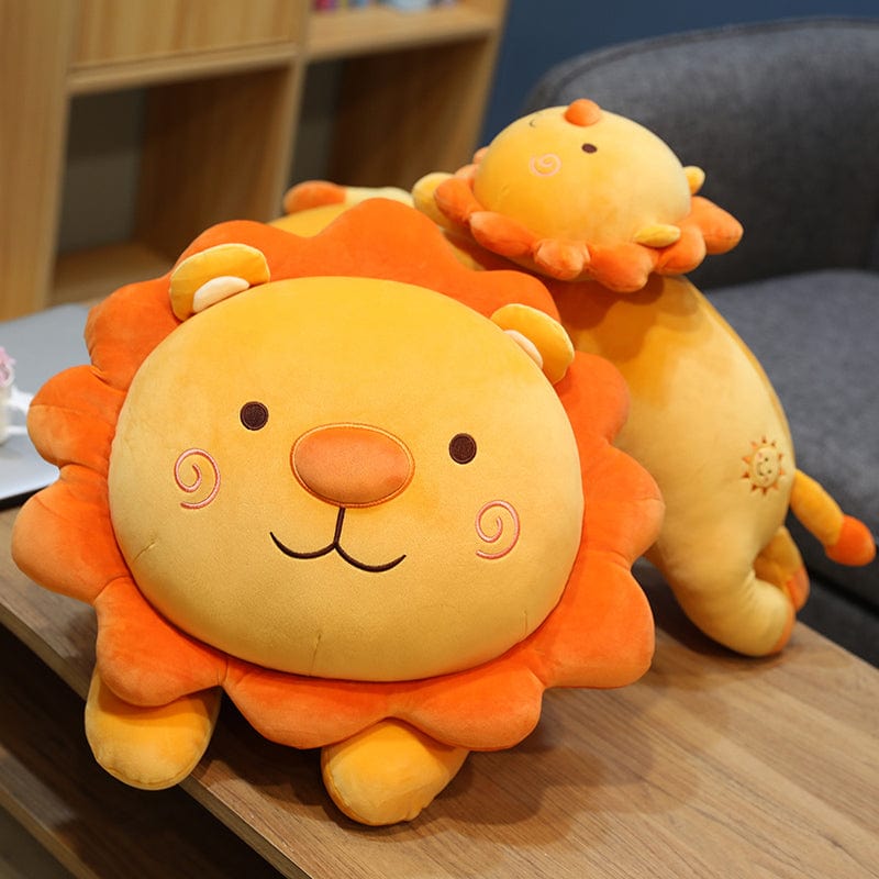 Peluche lion Happy orange