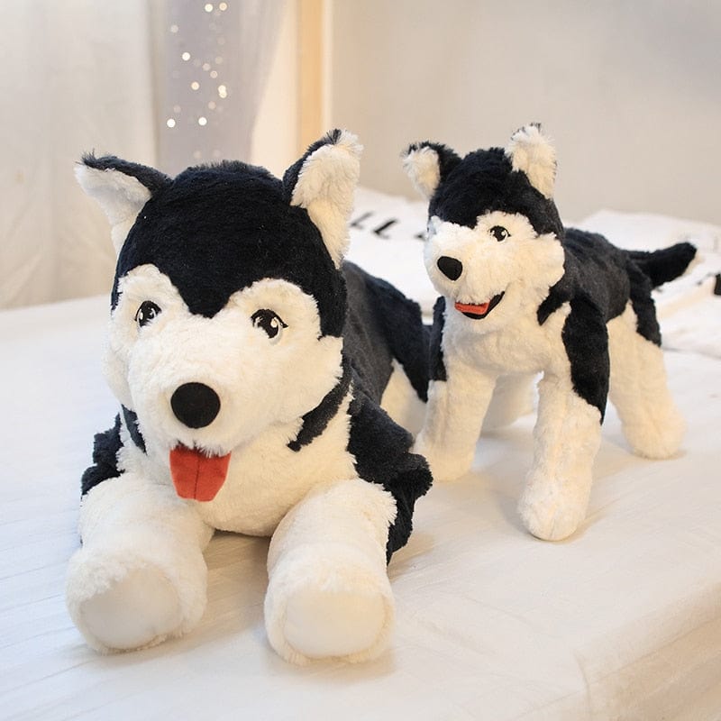 Peluche Loup Élégant : la Langue Malicieuse