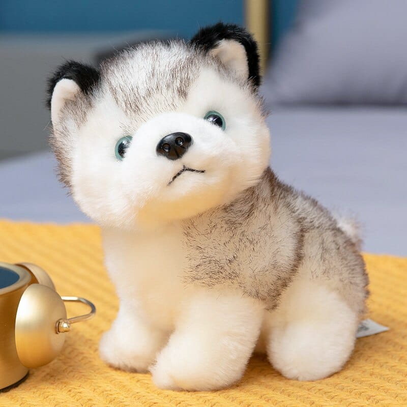 Peluche Loup Petit Gris et Doux