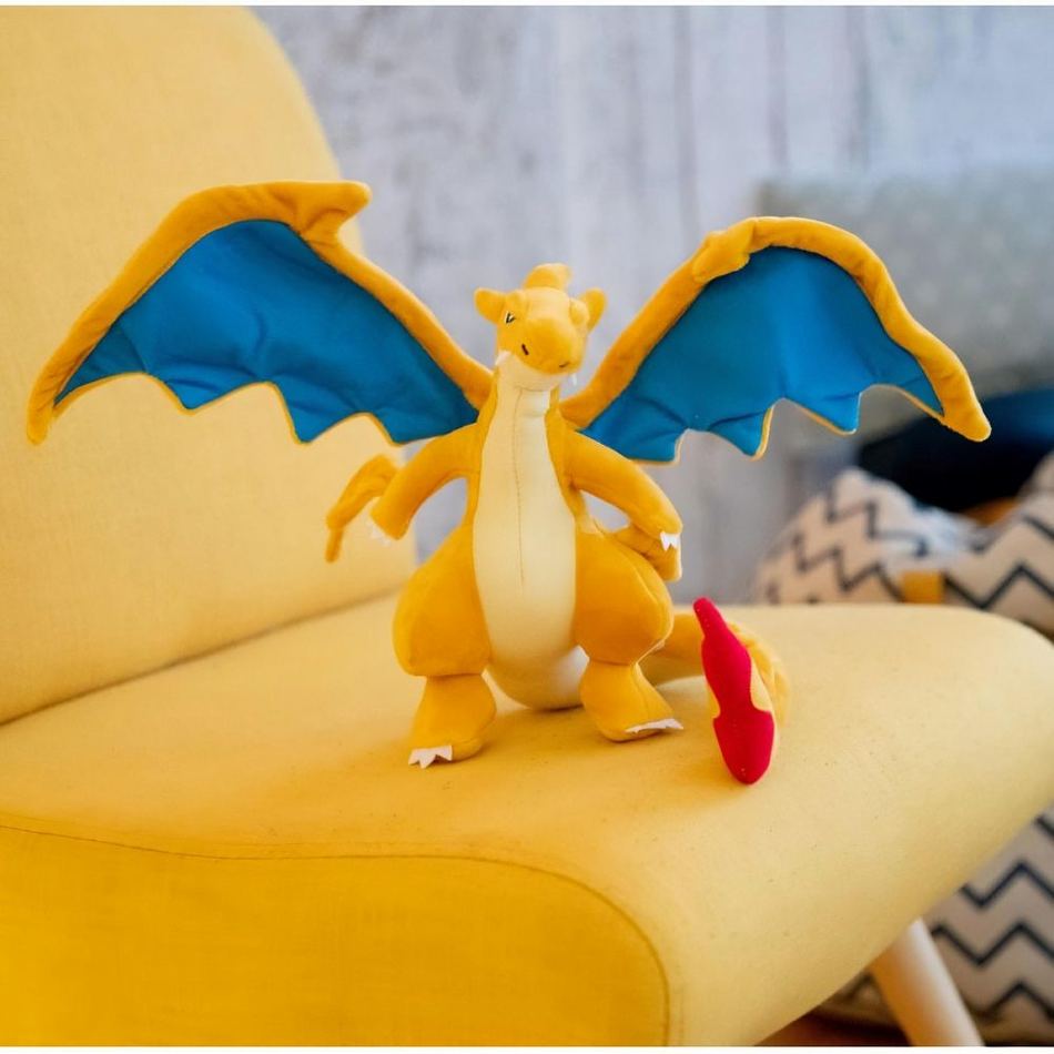 Peluche Méga Dracaufeu Y - Douce Enfant Collection Pokémon